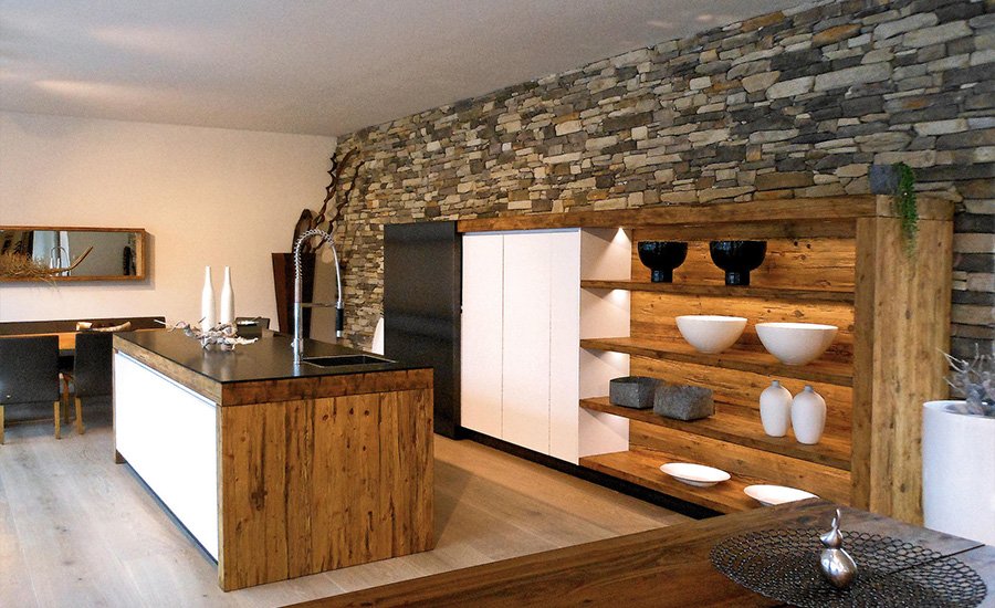 rivestimento pietra natura cucina